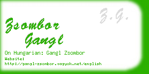 zsombor gangl business card